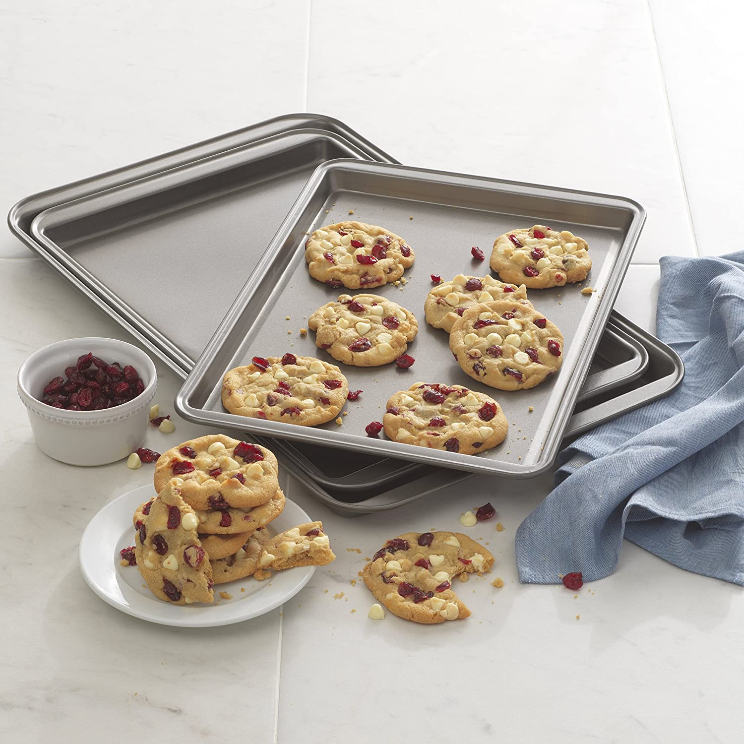 Good Cook Set Of 3 Non-Stick Cookie Sheet