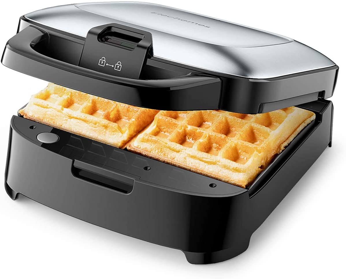 Elechomes Belgian Waffle Maker with Removable Plates