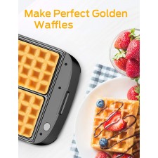 Elechomes Belgian Waffle Maker with Removable Plates