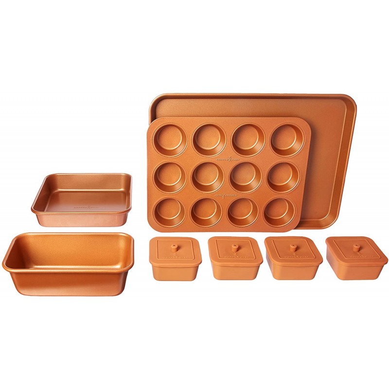 Copper Chef 12-Piece Set Nonstick Oven Bakeware, 12.8 x 5.12 x 18.11 inches: Home & Kitchen