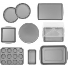 G&S Metal Products Company 베이커즈 PC, 실버 10피스 베이크웨어 세트: 홈 & 키친