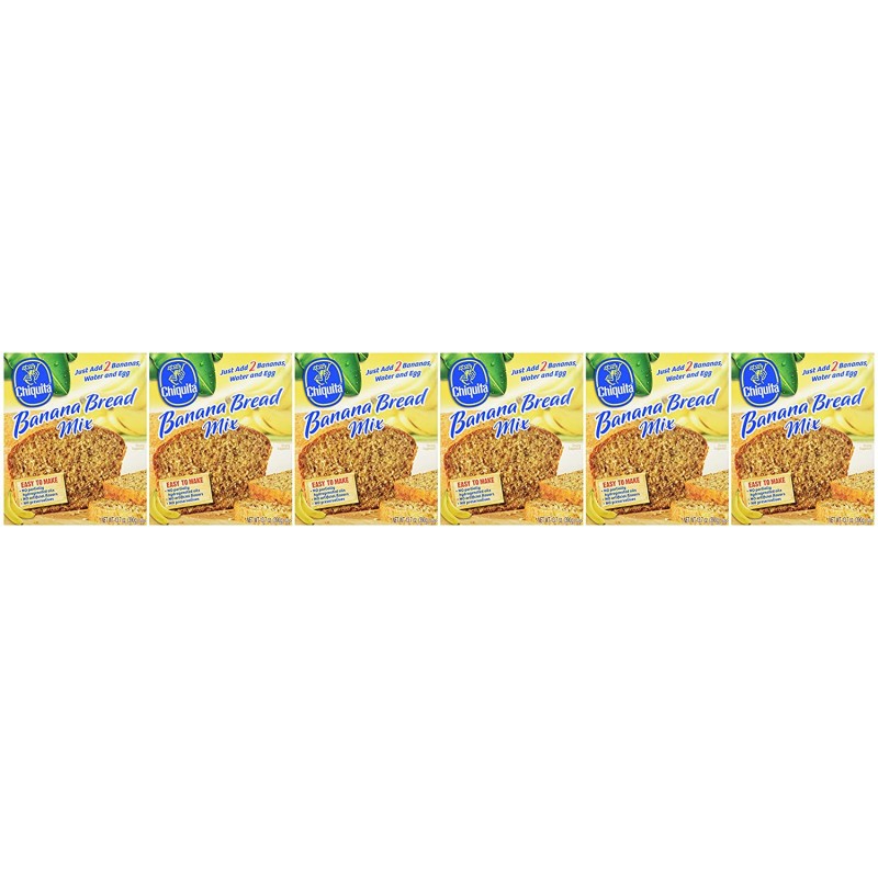 Concord Foods Chiquita 바나나 빵 믹스 13.7oz (6박스 VALUE팩) : 바나나 플레이크 : 식료품 및 고메 식품
