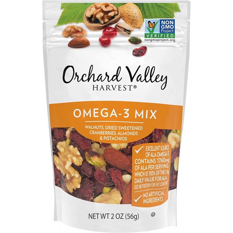 Orchard Valley Harvest, 오메가-3 믹스, 2 oz(14팩), Non-GMO, 인공 성분 없음 : 기타 모든 것