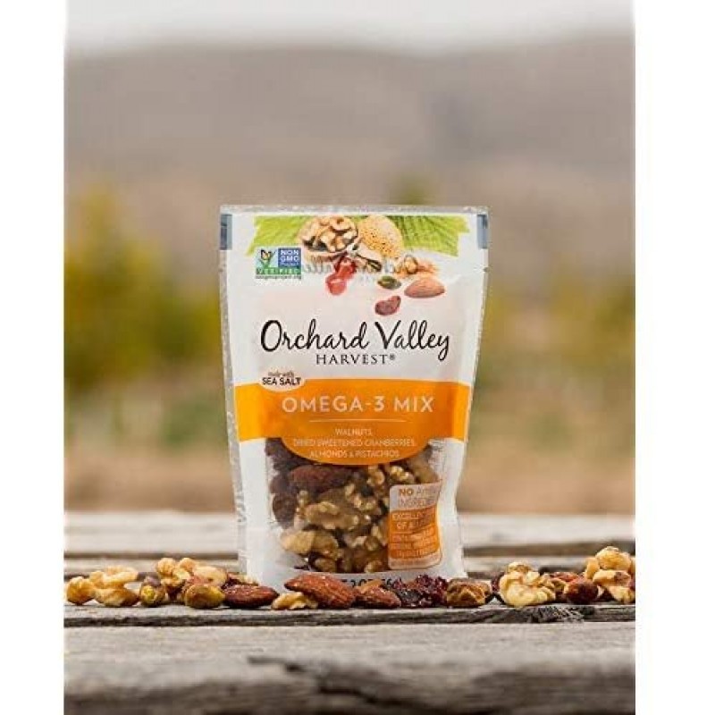 Orchard Valley Harvest, 오메가-3 믹스, 2 oz(14팩), Non-GMO, 인공 성분 없음 : 기타 모든 것