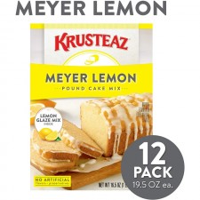 Krusteaz Meyer 레몬 파운드 케이크와 글레이즈 믹스, 16.5온스 상자(12개들이) : 기타 모든 것