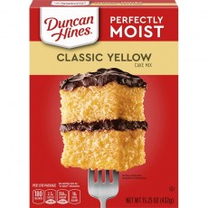 Duncan Hines 클래식 케이크 믹스, 노란색, 15.25 oz : 식료품 및 미식가 식품