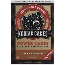 Kodiak 케이크 단백질 팬케이크 파워 케이크, 플랩잭 및 와플 베이킹 믹스, 다크 초콜릿, 18온스(6개들이) : 기타