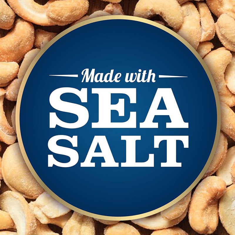 PLANTERS 디럭스 홀 캐슈, 18.25 oz. Resealable Jar - 땅콩 기름에 바다 소금으로 구운 건강에 좋은 스낵 - 영양이 풍부한 스낵 및 마그네슘의 좋은 공급원 : 스낵 캐슈 : 식료품 및 미식가