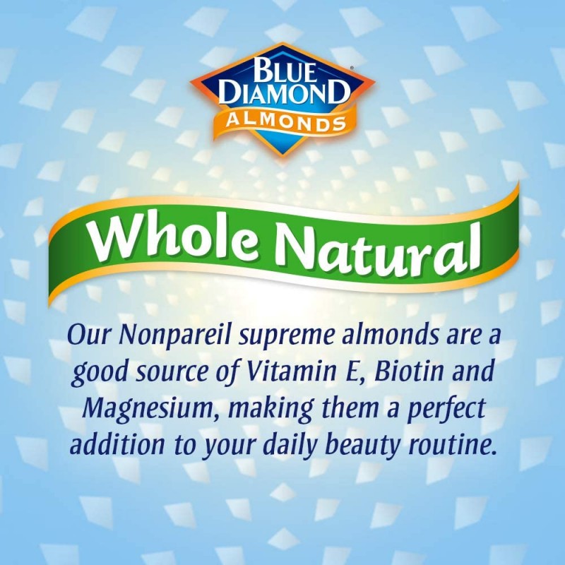 Blue Diamond Almonds Whole Natural Raw Snack Nuts, 100 Calorie Travel Bags, 32 count : Gourmet Food : Grocery & Gourmet Food