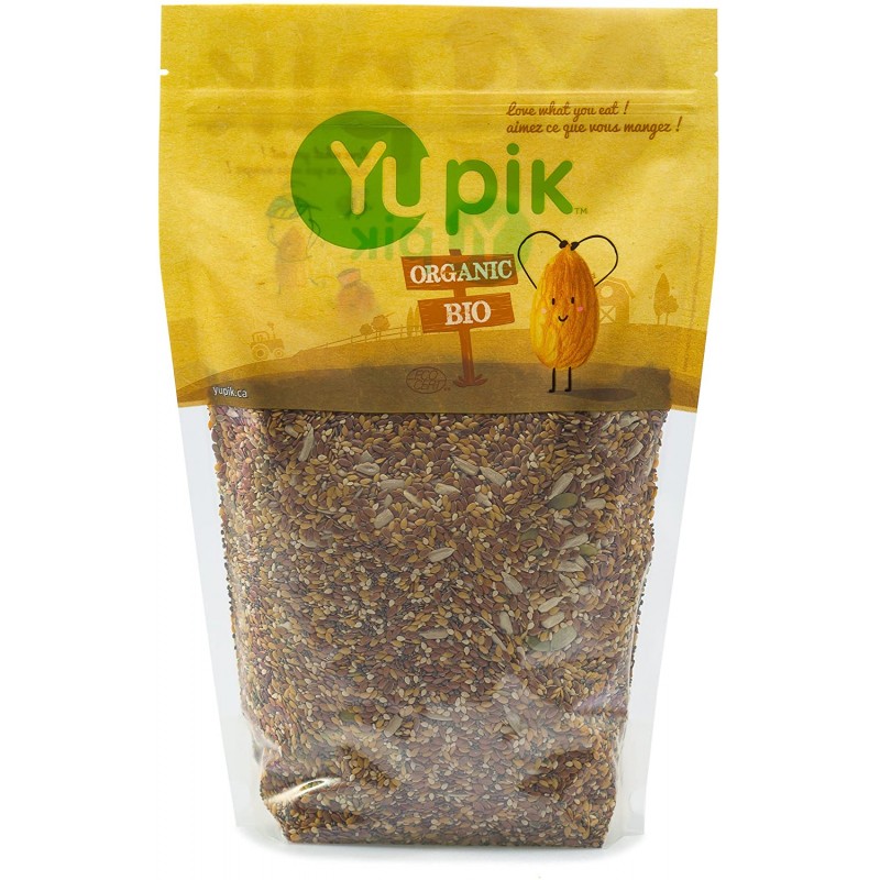 Yupik Organic Super 6 Seeds Mix, 2.2 파운드 : 식료품 및 미식가 식품