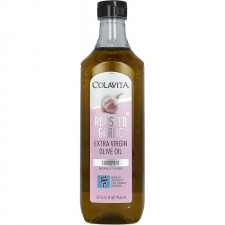 Colavita 구운 마늘 엑스트라 버진 올리브 오일, 낮은 FODMAP, 32 Fl Oz (1 팩) : 식료품 및 미식가 식품