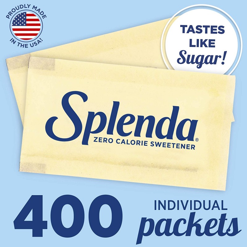 SPLENDA 무칼로리 감미료, 1인분 포장, 400개 개수 : 설탕 대체 제품 : 식료품 및 미식가 식품