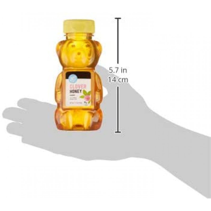 Amazon 브랜드 - Happy Belly Clover Honey, 12온스 : 식료품 및 미식가 식품