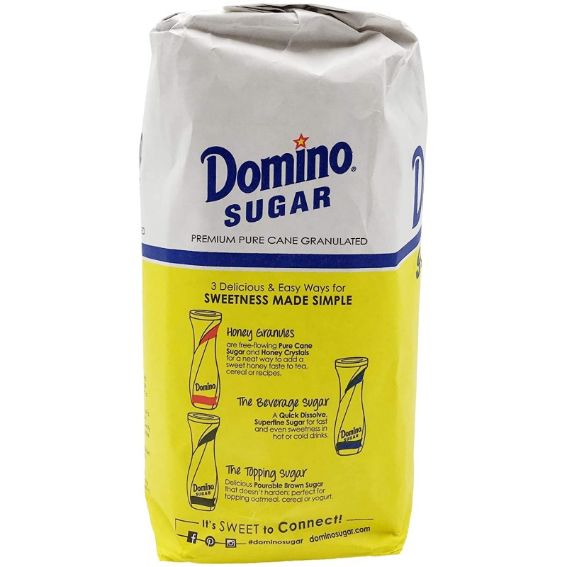 도미노, 과립 백설탕, 4 lb : 식료품 및 미식가 식품