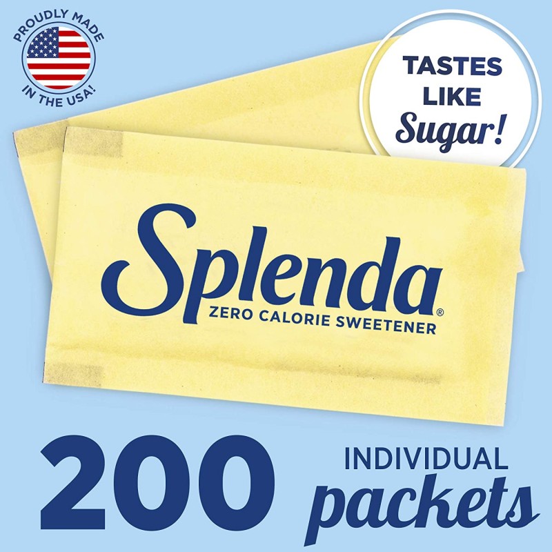 SPLENDA 무칼로리 감미료, 1인용 패킷(200개입) : 식료품 및 미식가 식품