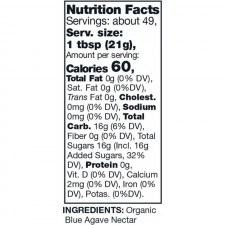 Kirkland 시그니처 유기농 블루 아가베 다목적 감미료, 36oz 병 (2팩, 총 72온스) : 식료품 및 미식가 식품