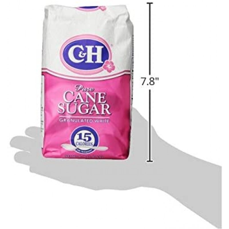 C&H Pure Cane, 과립 백설탕, 4 lb : 식료품 및 미식가 식품