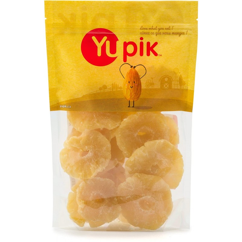 Yupik Sulfite Free 말린 파인애플 링, 2.2lb : 기타 모든 것