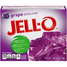 Jell-O Grape Gelatin Mix, 144 Oz, 24개들이 : 아이스크림과 참신 : 그 외의 모든 것