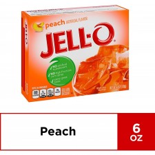 Jell-O 복숭아 젤라틴 믹스 (6 oz 박스) : 식료품 및 미식가 식품