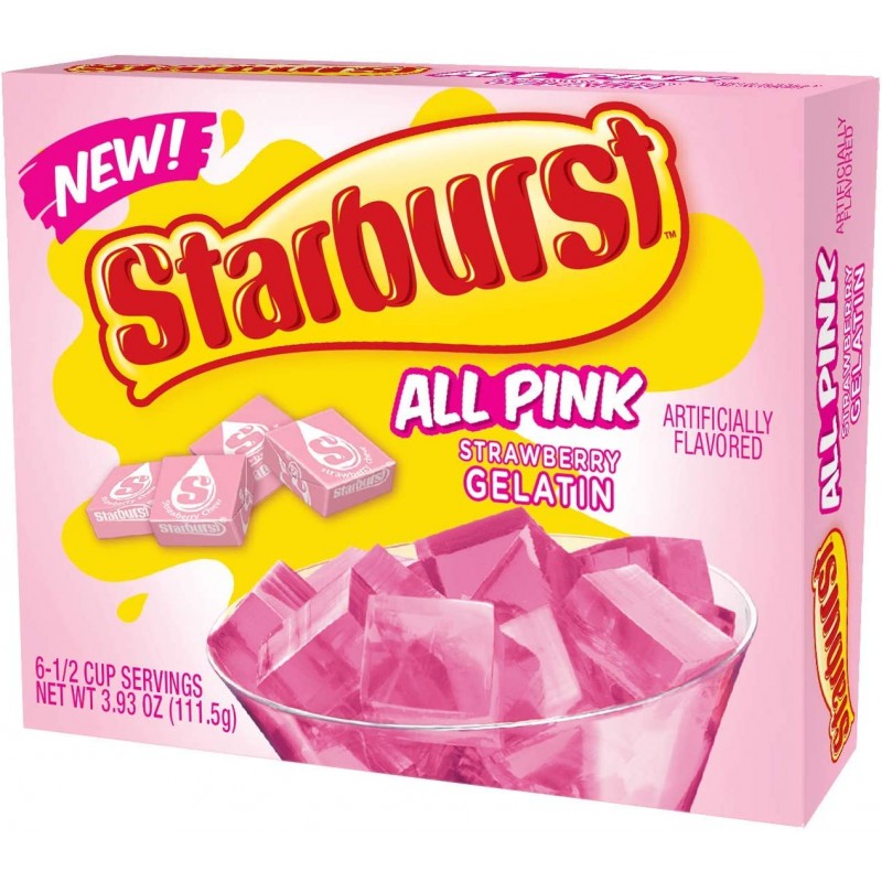 Starburst 젤라틴, 딸기, 3.89 OZ (3개들이) : 식료품 및 미식가 식품