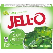 Jell-O 라임 젤라틴 믹스 (3 oz 박스) : 식료품 및 미식가 식품