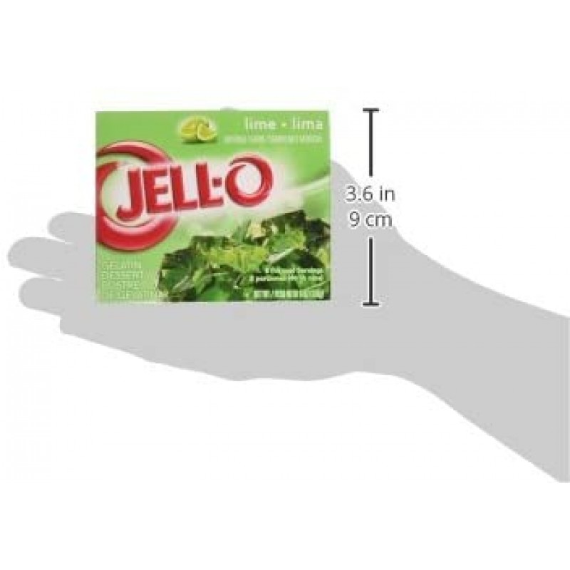 Jell-O 젤라틴 믹스, 라임, 6 oz : 식료품 및 미식가 식품