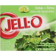 Jell-O 젤라틴 믹스, 라임, 6 oz : 식료품 및 미식가 식품