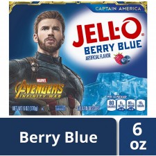 Jell-O 베리 블루 젤라틴 믹스 (6 oz 박스) : 식료품 및 미식가 식품