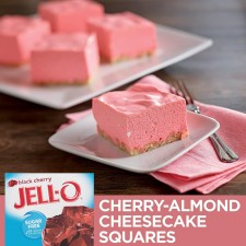 Jell-O 블랙 체리 무설탕 젤라틴 믹스 (0.3 oz 박스, 24개들이) : 젤라틴 디저트 믹스 : 식료품 및 미식가 식품