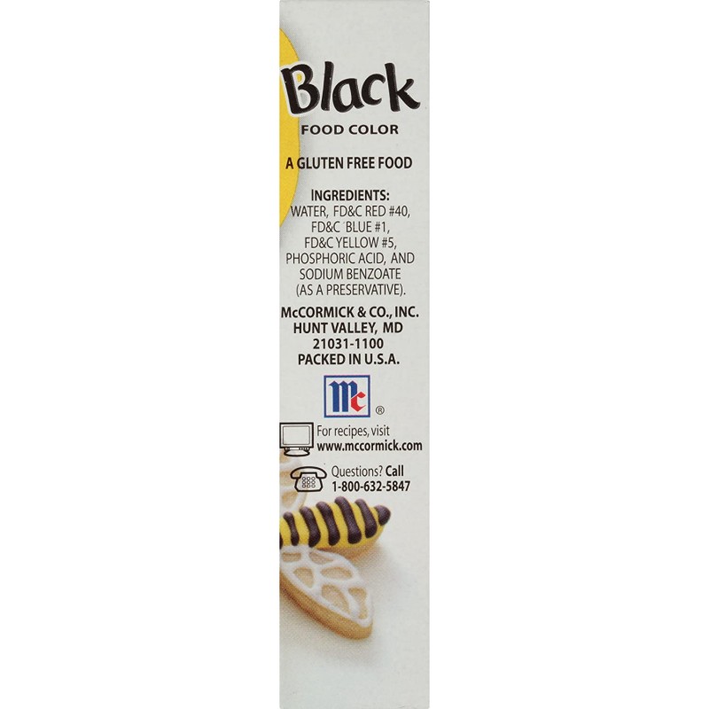 McCormick Black Food Color, 1층 Oz (1팩) : 식용 색소 : 식료품 및 미식가 식품