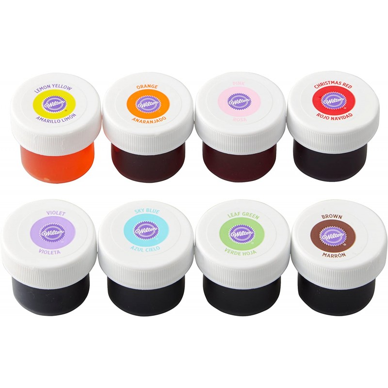 Wilton Icing Colors, 8-Count Icing Colors, (포장은 다를 수 있음) : 식료품 및 미식가