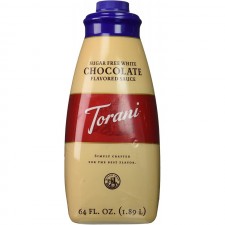 Torani 무설탕 화이트 초콜릿 소스, 64온스 : 초콜릿 시럽 : 식료품 및 미식가 식품