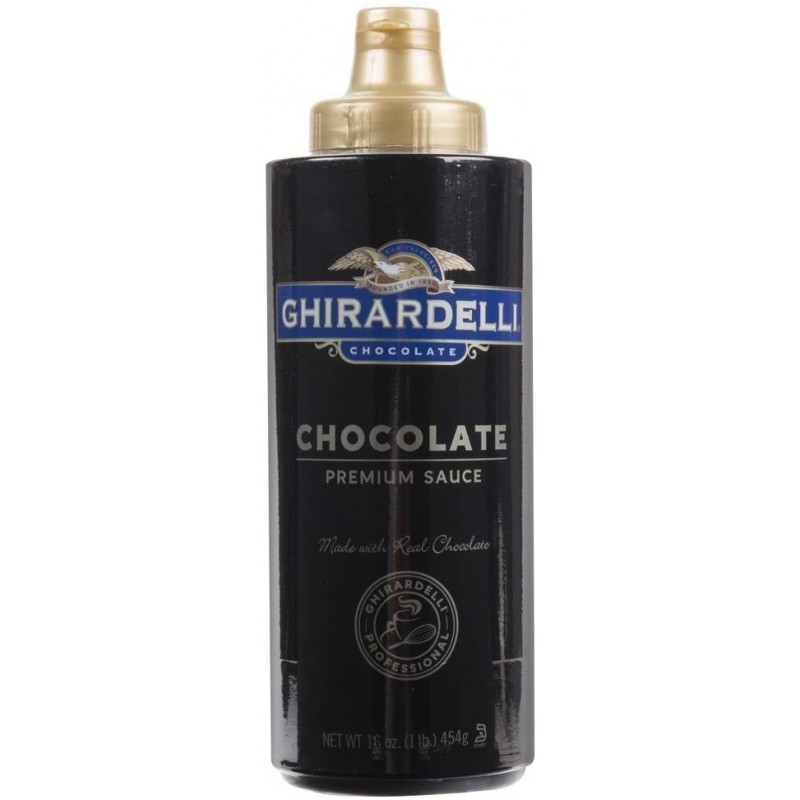 Ghirardelli 초콜릿 초콜릿 맛 소스 짜기 병, 16 fl. 온스 : 초콜릿 시럽 : 식료품 및 미식가 식품