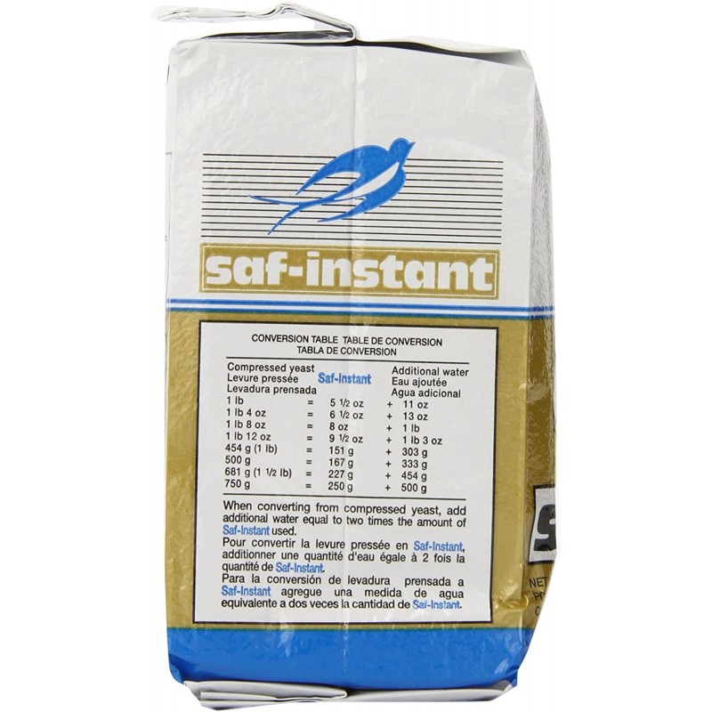 LeSaffre Saf-Instant Yeast, Gold, 1 파운드 : 활성 건조 효모 : 식료품 및 미식가 식품