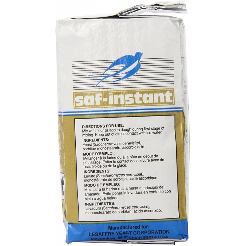 LeSaffre Saf-Instant Yeast, Gold, 1 파운드 : 활성 건조 효모 : 식료품 및 미식가 식품