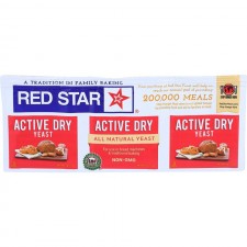 Red Star, Yeast A Countive Dry Gluten Free 3 Count, 0.75 온스 : 식료품 및 미식가 식품