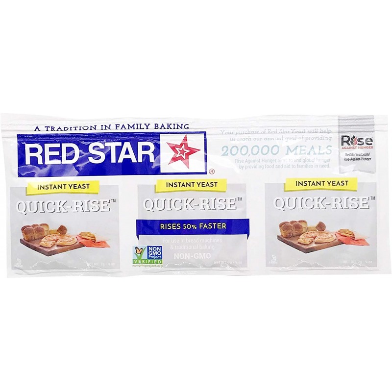 Red Star Instant Quick Rise Dry Yeast, 3 ct : 식료품 및 미식가 식품