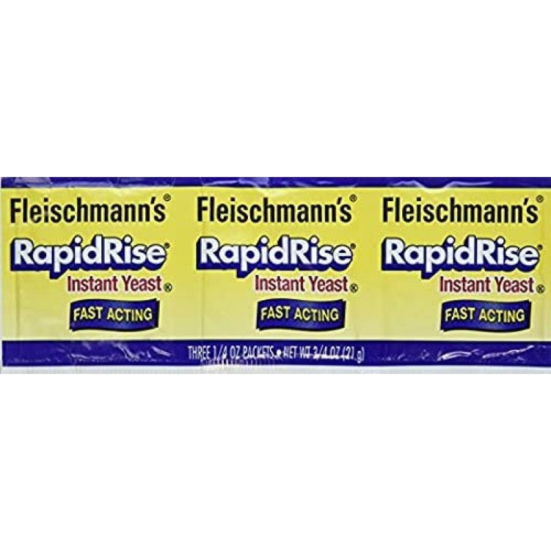 Fleischmann's Rapid Rise Instant Yeast Fast Acting 0.25온스, 3개입(2팩) … : 식료품 및 미식가 식품