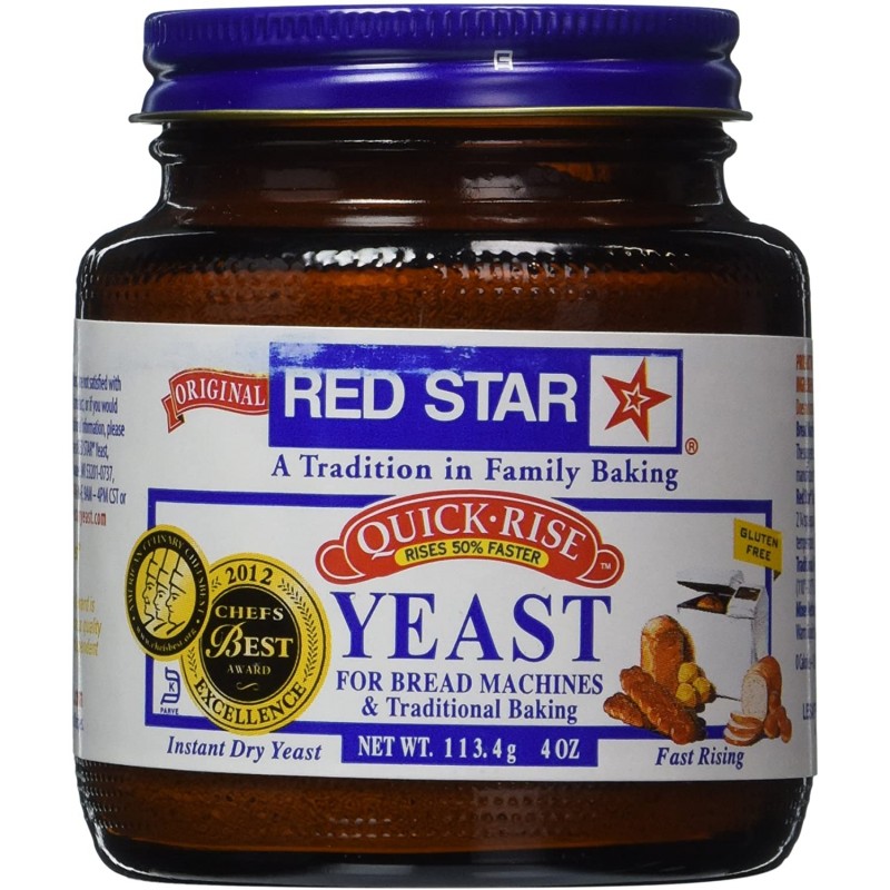 Red Star Yeast Jar Quick Rise2 : 활성 건조 효모 : 식료품 및 미식가 식품