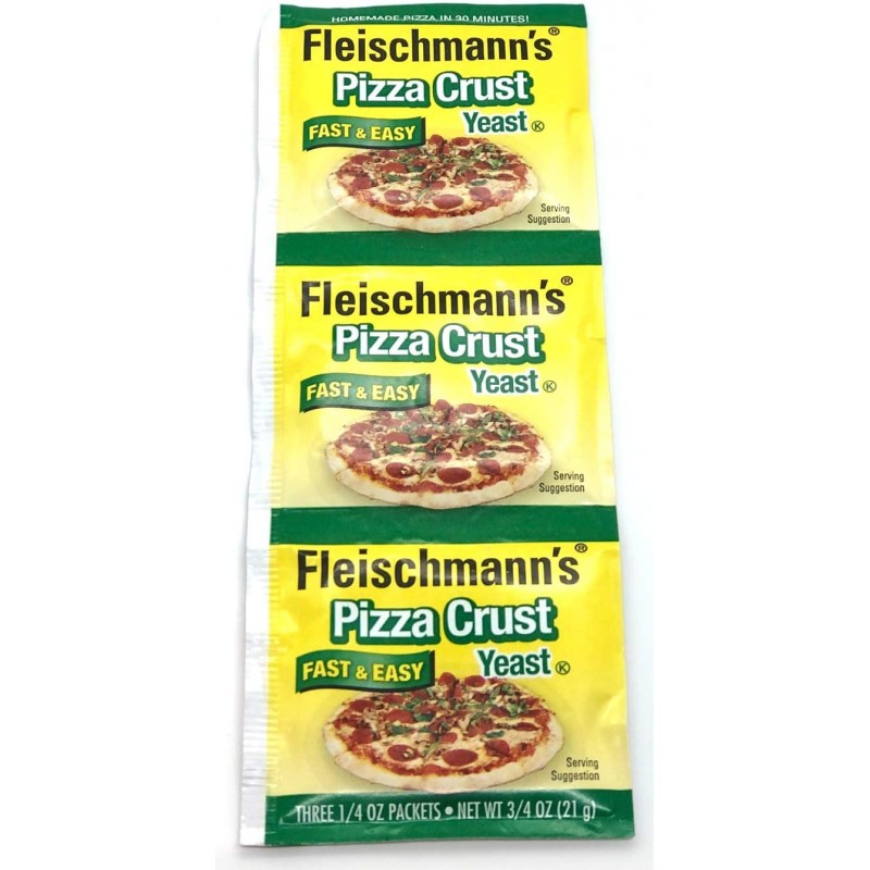 Fleischmann's Yeast Pizza, 0.25온스 파우치 3개(5개들이) : 활성 건조 효모 : 식료품 및 미식가 식품