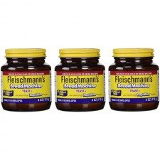 제빵 기계용 Fleischmann's 효모, 4온스 병(3개들이) : 활성 건조 효모 : 식료품 및 미식가 식품