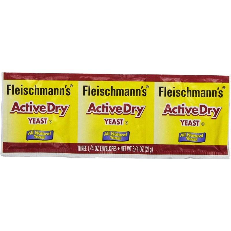 Fleischmann's Yeast, Active, Dry, 0.75온스 패킷(9개들이) : Fleishmann S Bakers 효모 패킷 : 식료품 및 미식가 식품