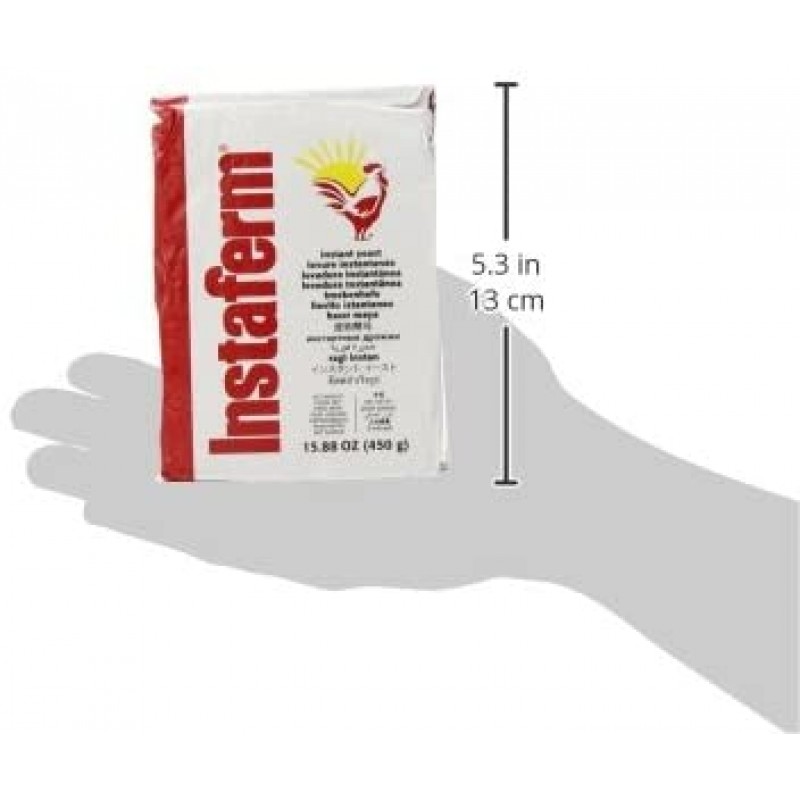 Lallemand Instaferm 인스턴트 건조 효모 발효제, 빨강, 15.88 Oz. : 식료품 및 미식가 식품