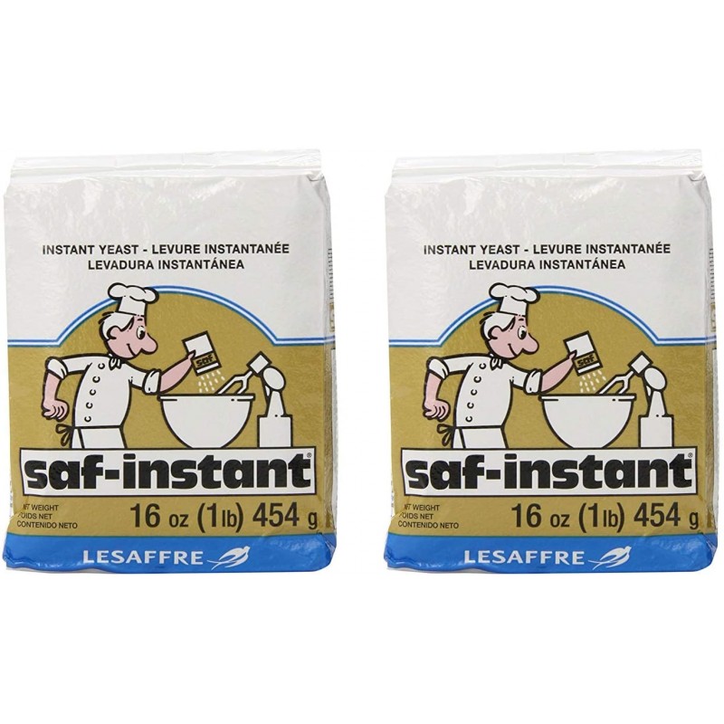 LeSaffre Saf-Instant Yeast, Gold, 1 Pound, (2팩) : 식료품 및 미식가 식품