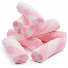 Candy Shop Pink & White Puffy Poles Jumbo Marshmallow Twists - 2.2 lb Bag : 식료품 및 미식가 식품