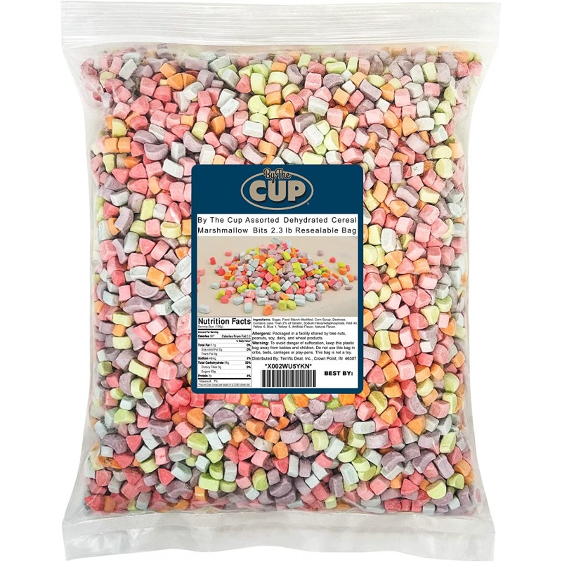 By The Cup 모듬 탈수 시리얼 마시멜로 비트 2.3 lb Resealable Bag : 식료품 및 미식가 식품