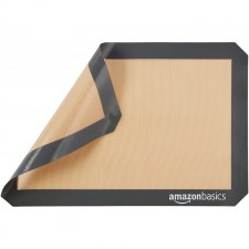 Amazon Basics 실리콘, 논스틱, 식품 안전 베이킹 매트 - 3팩: 가정 및 주방