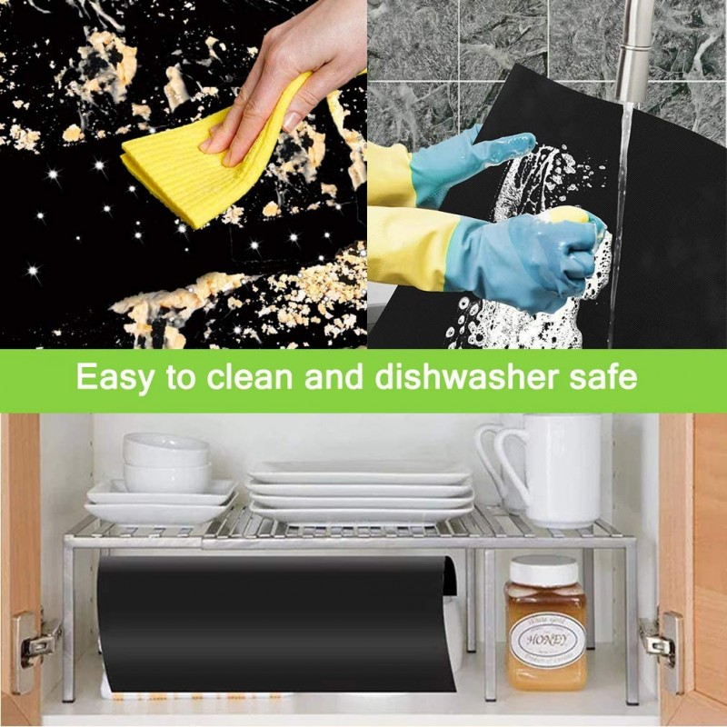 전기, 가스, 토스터 및 전자레인지 바닥용 논스틱 오븐 라이너 - 500도 재사용 가능한 오븐 보호기 라이너 - 매우 두꺼운/무거운 의무/청소하기 쉬운 논스틱 오븐 매트 세트(3) By Sunrich: Home & Kitchen