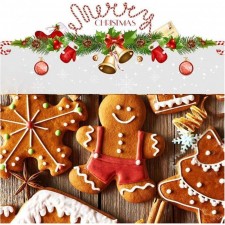 LEEFE 5Pcs 크리스마스 쿠키 커터, 머핀 비스킷 만들기를 위한 스테인레스 스틸 베이킹 모양 금형-진저 브레드 맨, 눈사람, 눈송이, 크리스마스 트리, 순록: 가정 및 주방